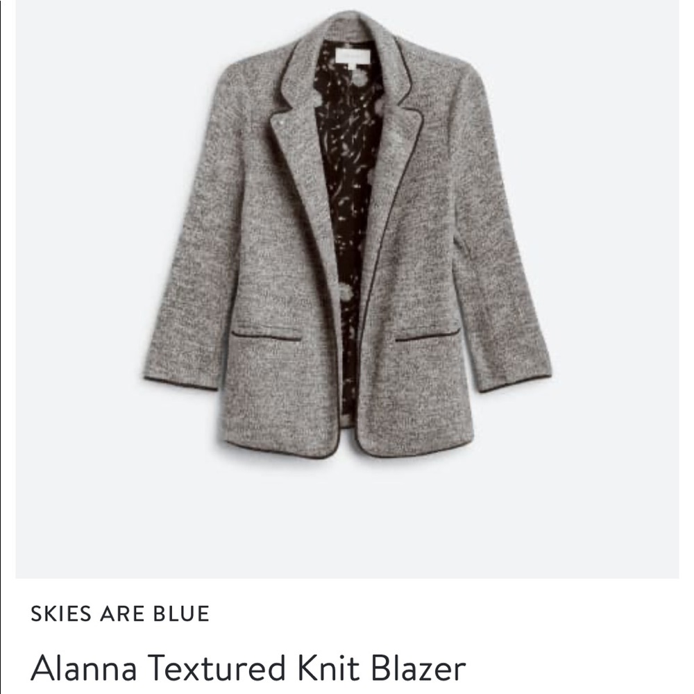 Skies are Blue Knit Blazer